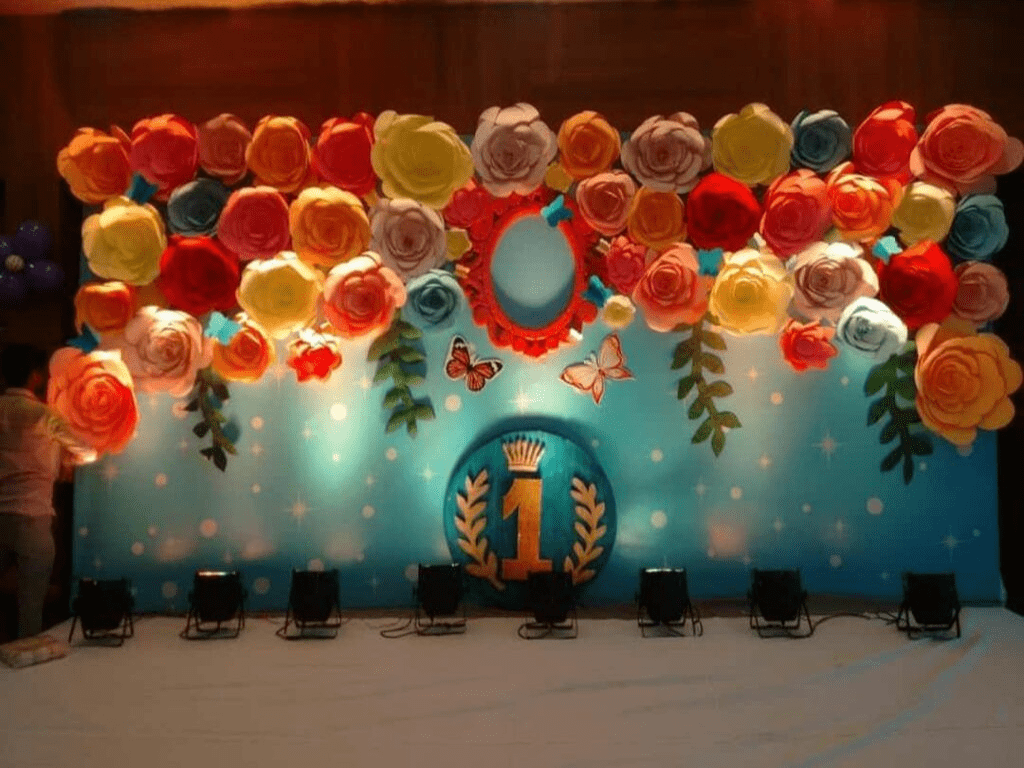 Roses - 2D-them- Birthday Decorations